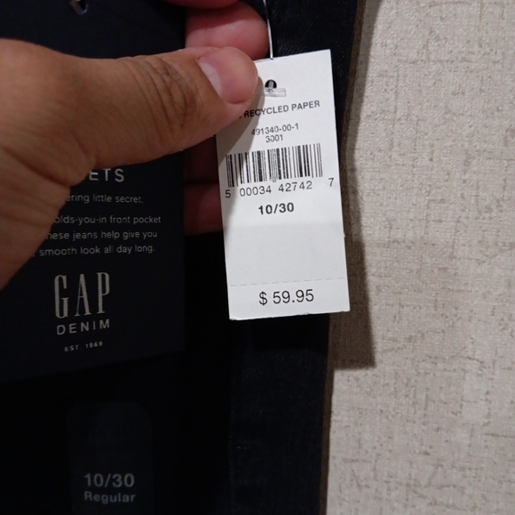 GAP Black Skinny Jeans Size 10/30R - Picture 4 of 7